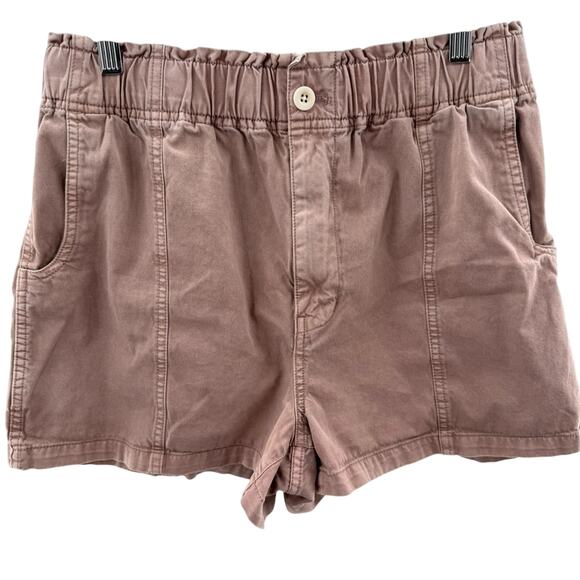 Madewell Pull-On Paperbag Jean Shorts Garment-Dyed Edition Vintage Petal Size 29 - Picture 2 of 11